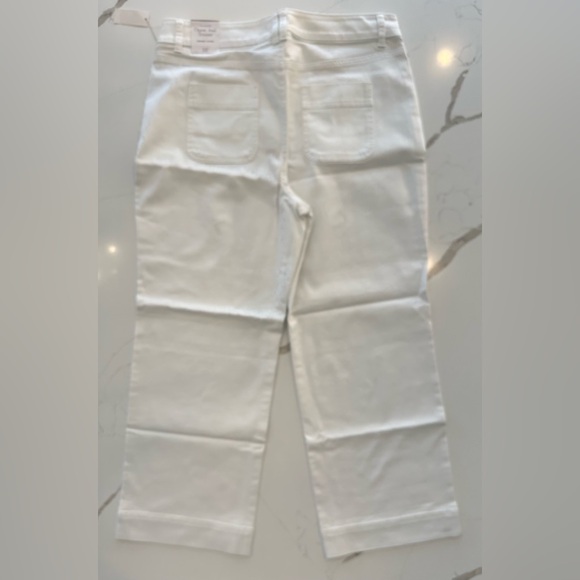 🤍 Talbots Patch Pocket Classic Jean Trousers – White – Size 14P - Picture 5 of 7